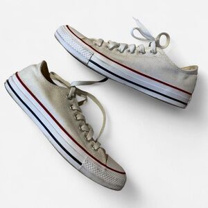 Converse White Canvas Sneakers